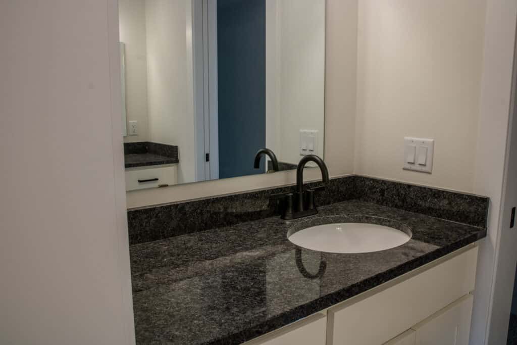 New Build Bath Vanity from Steel Rock Granite